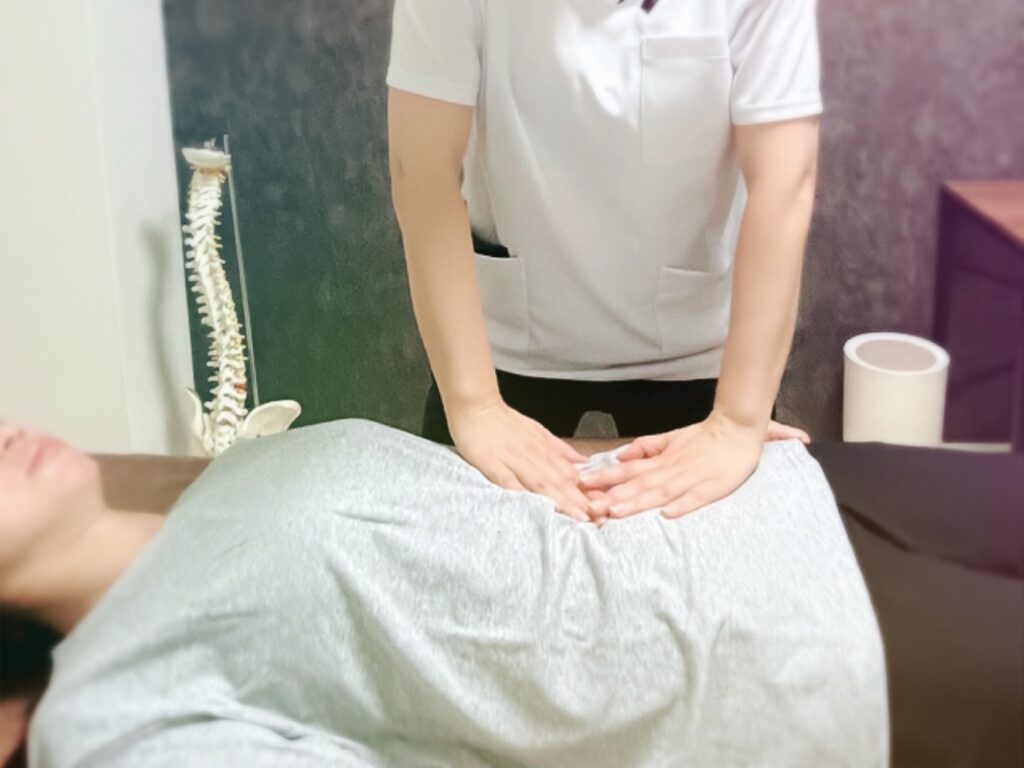 腸もみ施術