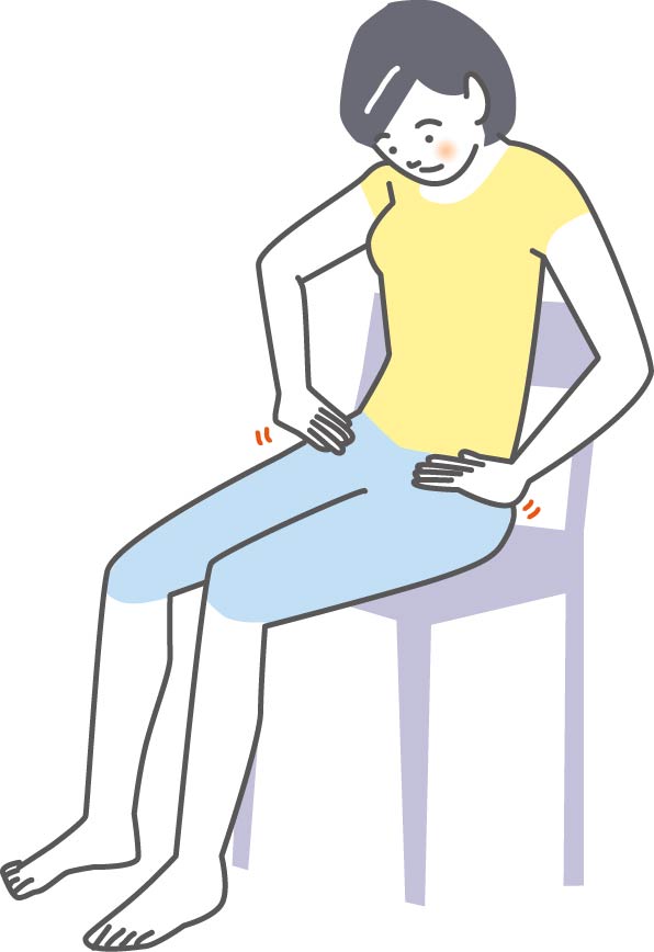 鼠径部ほぐし