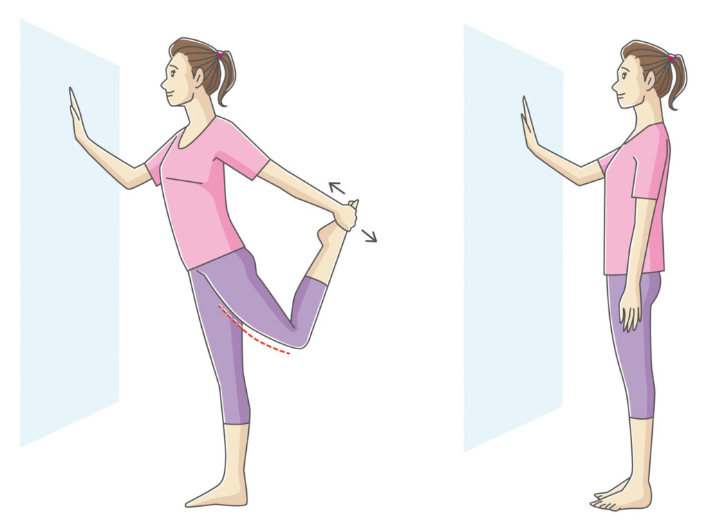 前ももストレッチ