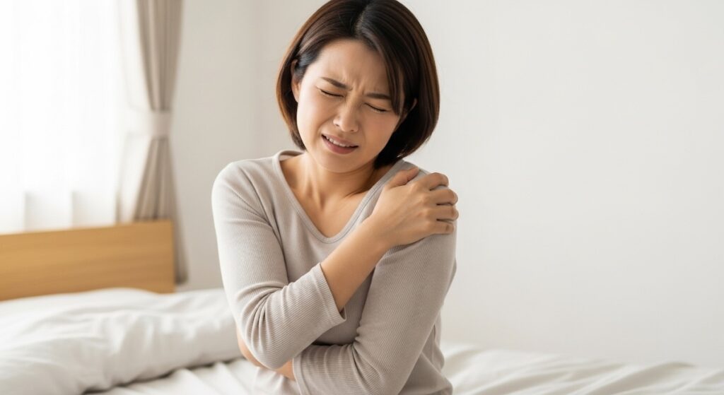 肩が痛い女性