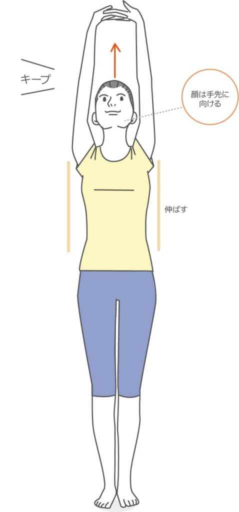背筋伸ばし