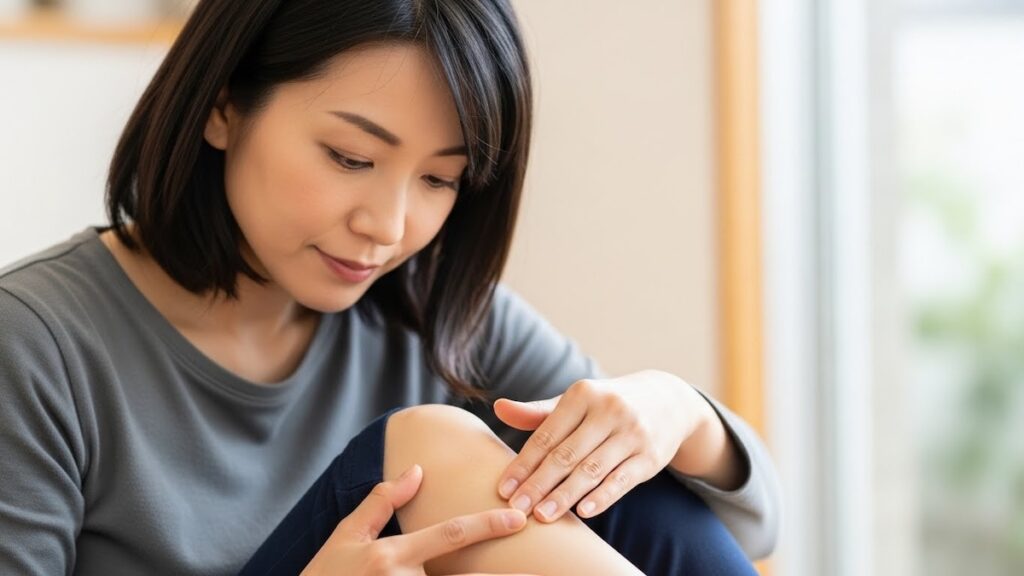 足三里のツボ押し